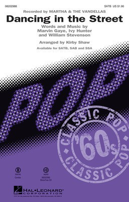 Dancing in the Street - Ivy Hunter|Marvin Gaye|William Stevenson - SSA Kirby Shaw Hal Leonard Choral Score Octavo