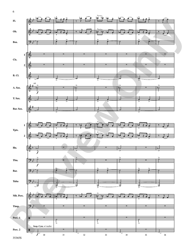 Ritual Fire Dance (From El Amor Brujo) - Concert Band Conductor Score & Parts (Digital Download)