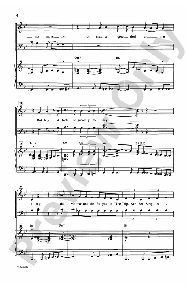 I Dig Rock and Roll Music – SATB Choral Octavo (Digital Download)