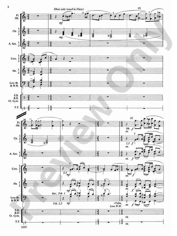Cobb County Festival - Concert Band Conductor Score & Parts (Digital Download)