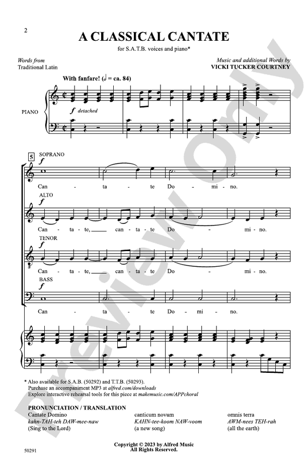 A Classical Cantate - SATB Choral Octavo (Digital Download)