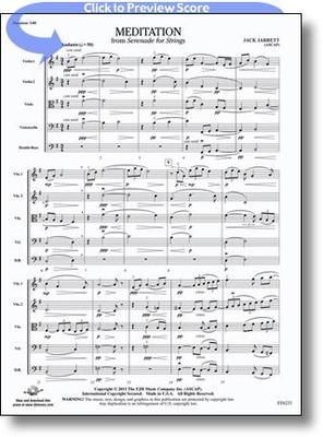 Meditation - Jack Jarrett - FJH Music Company Score/Parts