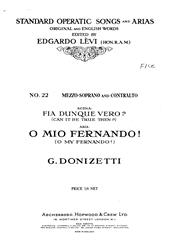 O Mio Fernando (O My Fernando) (from 'La Favorita') - Vocal Duet (Digital Download)
