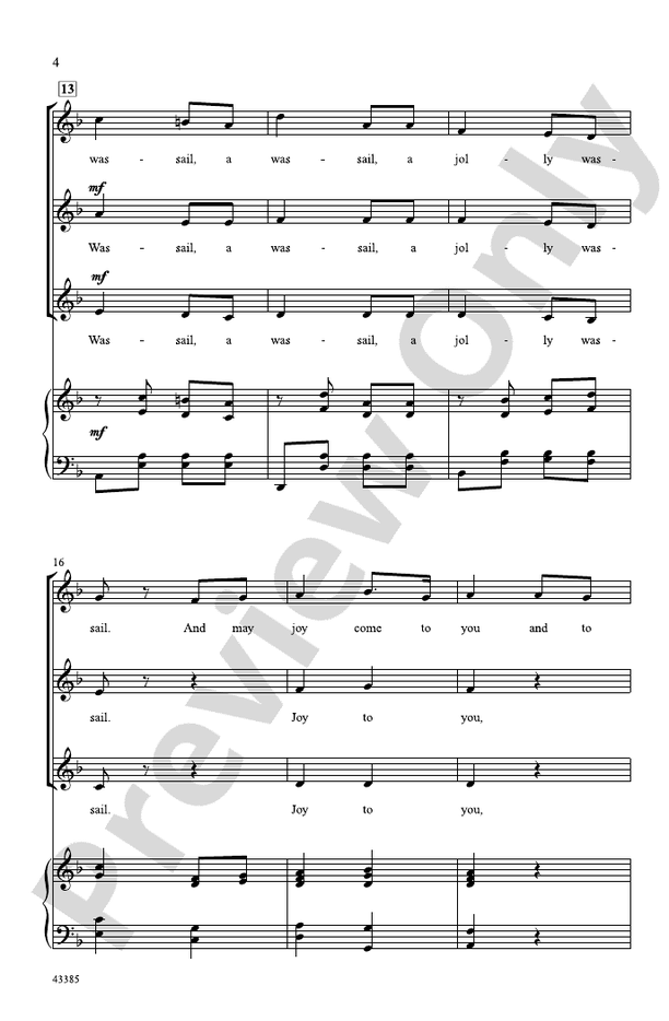 A Jolly Wassail - SSA Choral Octavo (Digital Download)