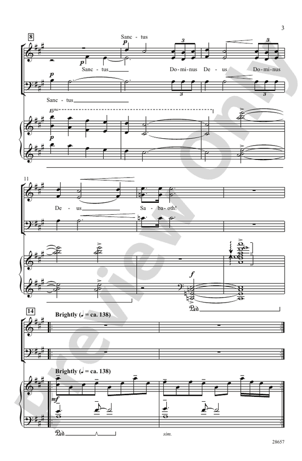 Festival Sanctus – SAB Choral Octavo (Digital Download)