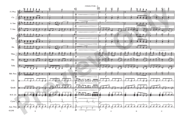 Workin' for a Livin' – Marching Band Conductor Score & Parts (Digital Download)