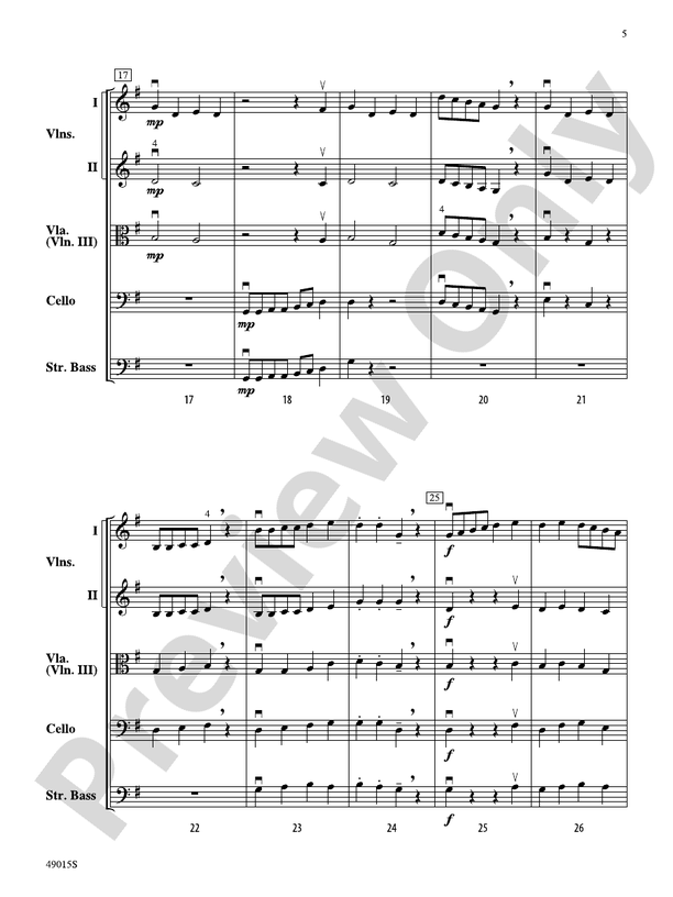 Petite Suite Francaise - String Orchestra Conductor Score & Parts (Digital Download)