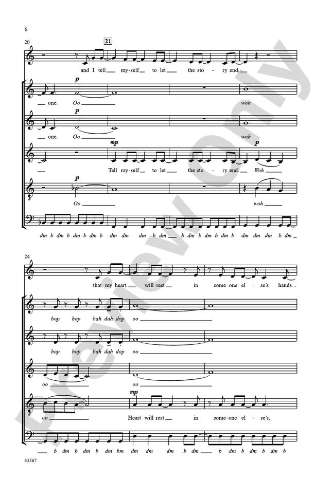 Gonna Get Over You – SSATB, a cappella Choral Octavo (Digital Download)