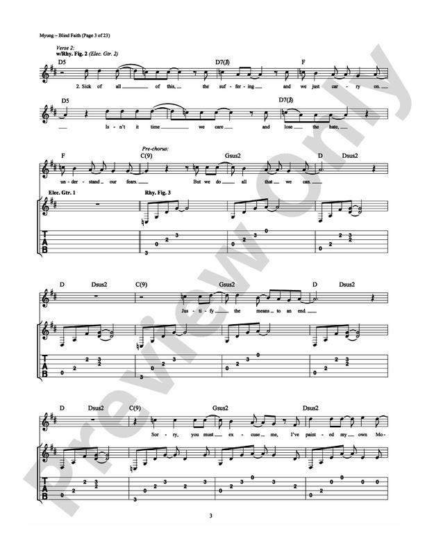 Blind Faith - Guitar TAB (Digital Download)
