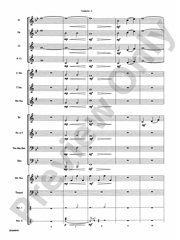 Dance Celebration - Concert Band Conductor Score & Parts (Digital Download)