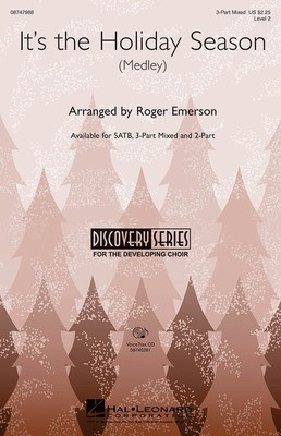 It's the Holiday Season - 3-Part Mixed Roger Emerson Hal Leonard Choral Score Octavo