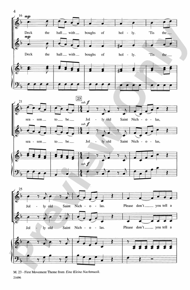 Merry Christmas, Mozart – 2-Part Choral Octavo (Digital Download)