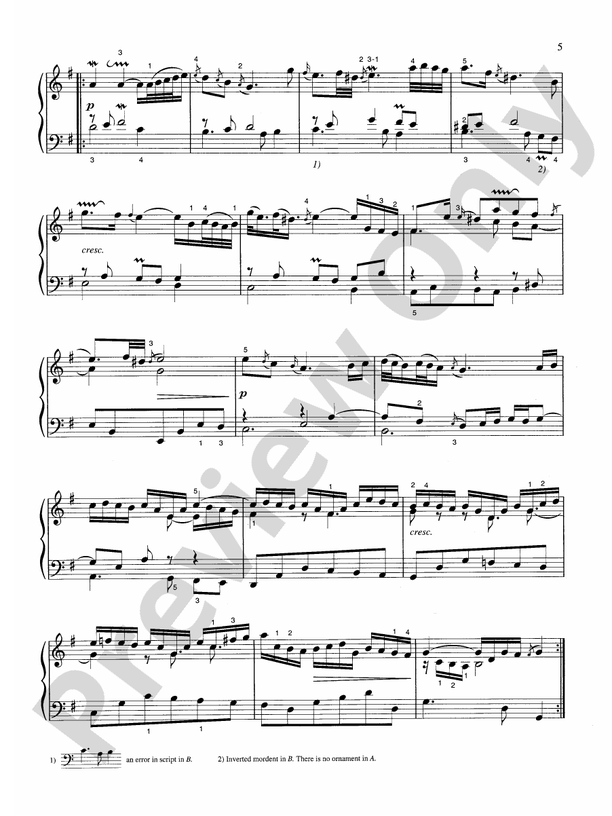 Bach - Goldberg Variations - Piano Solo (Digital Download)