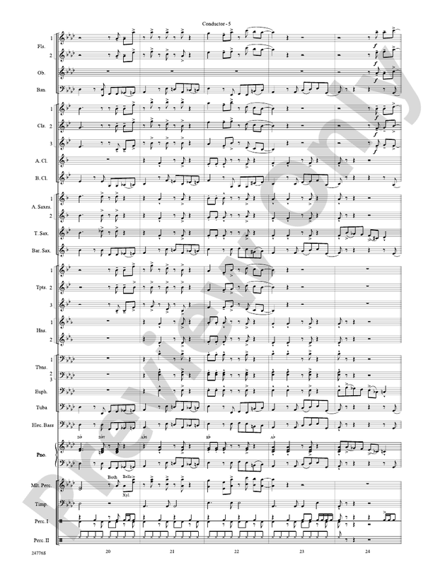 Rolling Stones: The Music Tour - Concert Band Conductor Score & Parts (Digital Download)