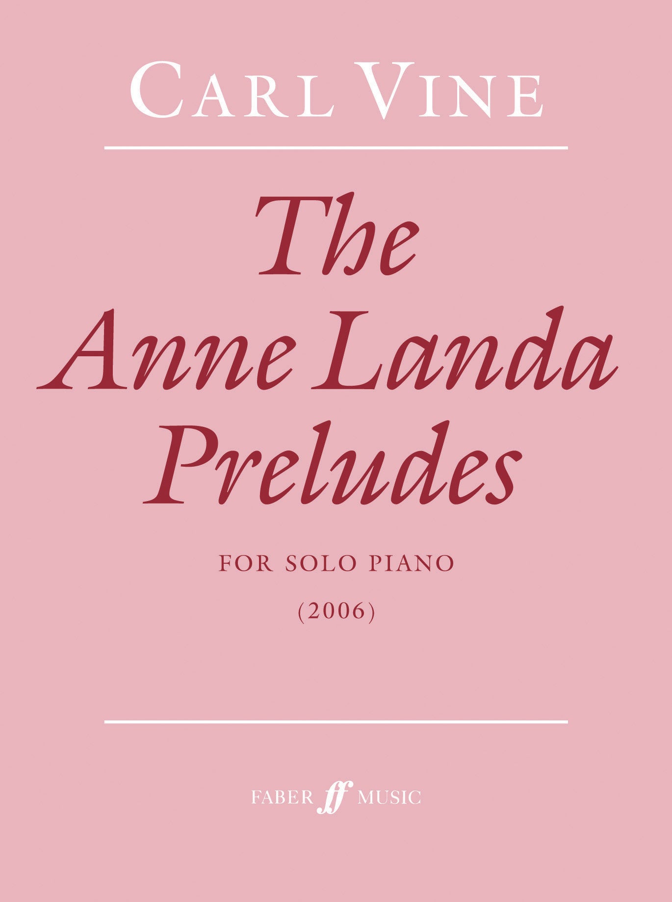 The Anne Landa Preludes - Piano Solo (Digital Download)