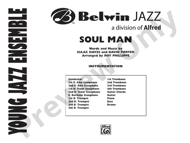 Soul Man (Grade 2 )- Jazz Ensemble Conductor Score & Parts (Digital Download)