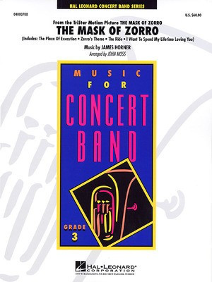 The Mask of Zorro - James Horner - John Moss Hal Leonard Score/Parts