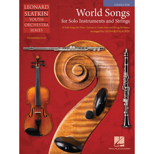 Slatkin - World Songs For Solo & Strings - Conductor Score  Hal Leonard 4491320