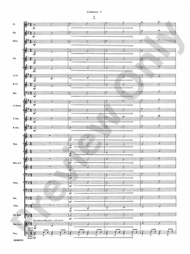 Belwin "Warm-Ups" for Symphonic Band - Concert Band Conductor Score & Parts (Digital Download)