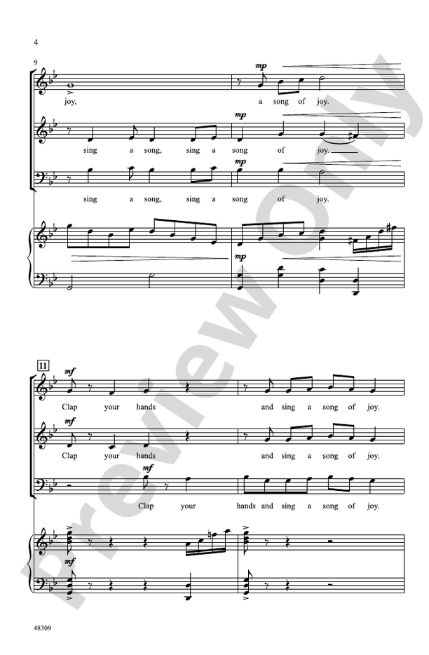 Clap Your Hands! – 3-Part Mixed Choral Octavo (Digital Download)
