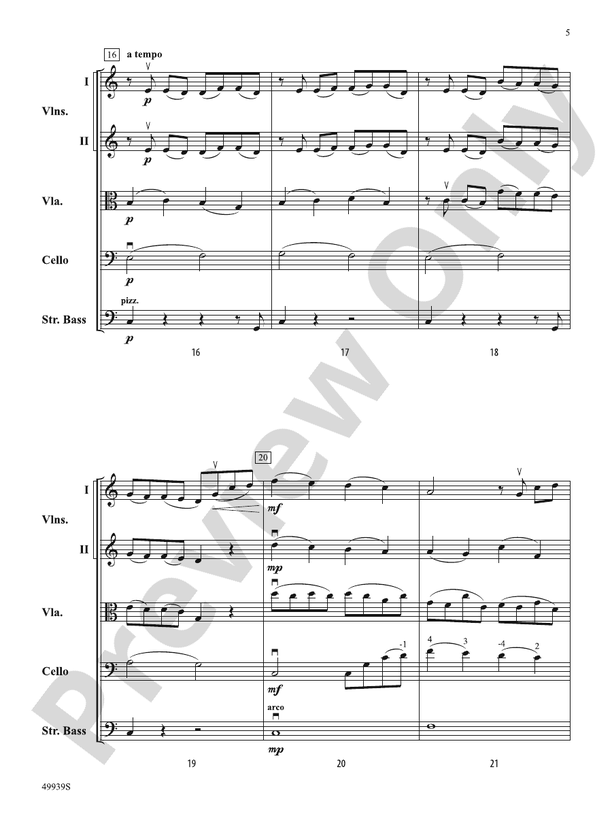 A Tender Moment in Time - String Orchestra Conductor Score & Parts (Digital Download)