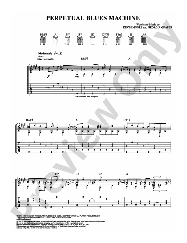 Perpetual Blues Machine - Guitar TAB (Digital Download)