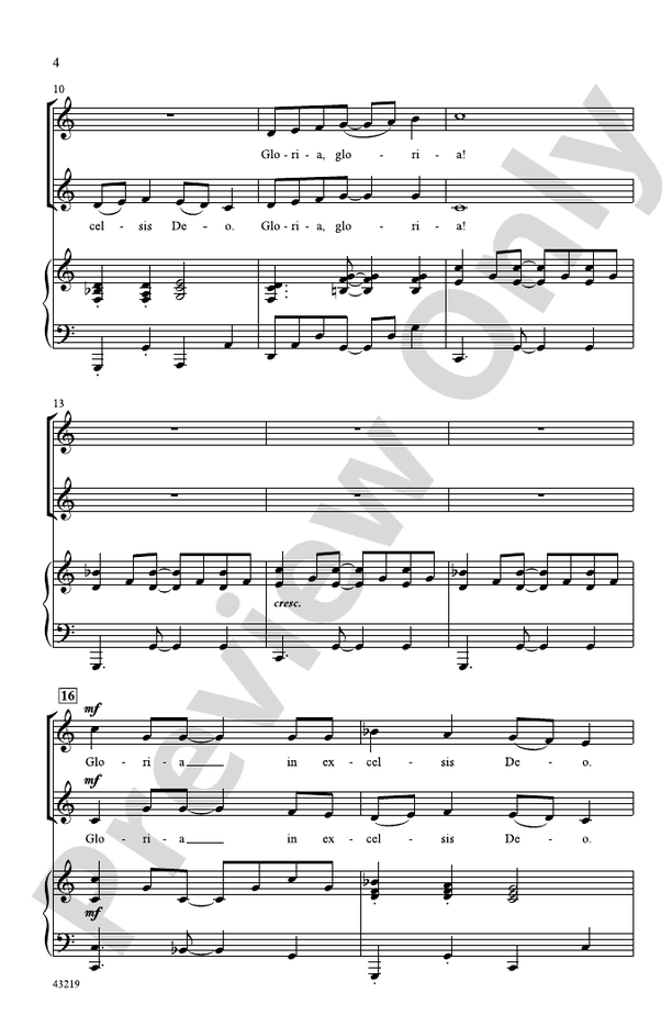 African Gloria - Sonja Poorman - 2-Part Choral Octavo (Digital Download)