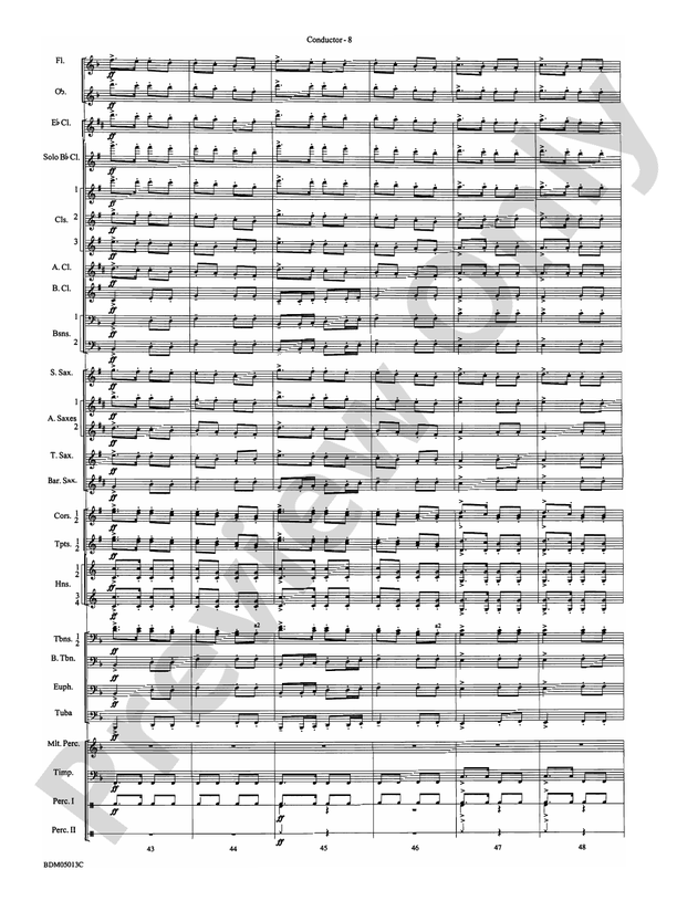 Pineapple Poll (Suite from the Ballet) - Concert Band Conductor Score & Parts (Digital Download)