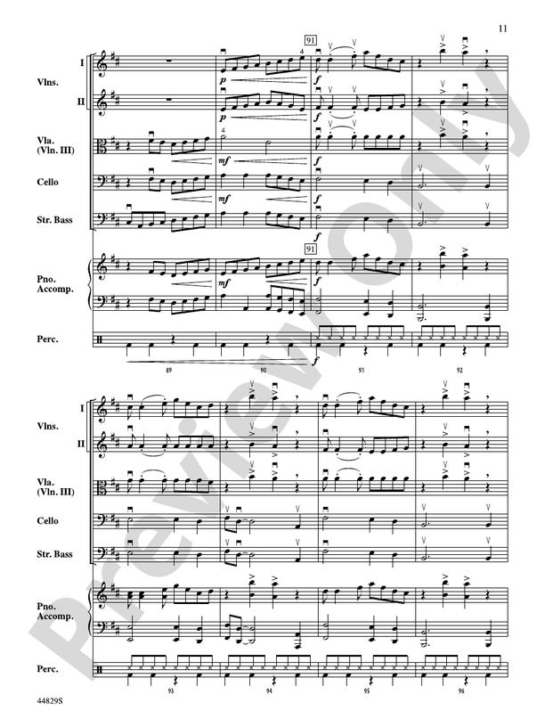 Uno, Dos, Bass! - String Orchestra Conductor Score & Parts (Digital Download)