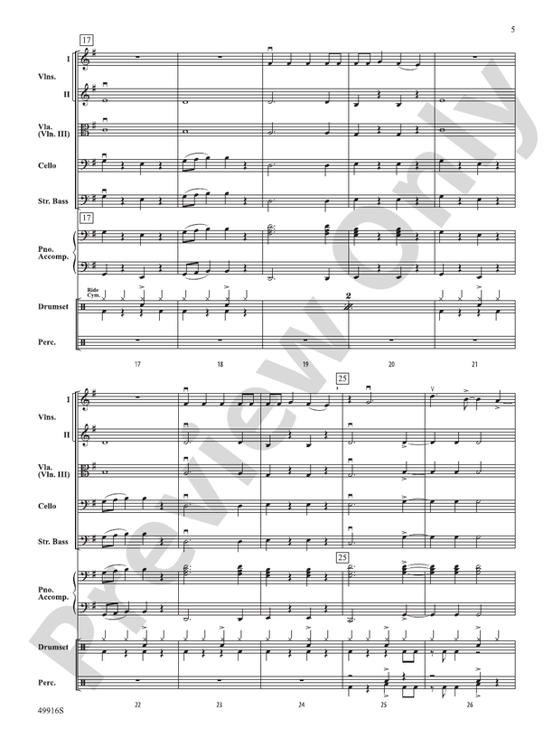 A Taylor Swift Duo - String Orchestra Conductor Score & Parts (Digital Download)