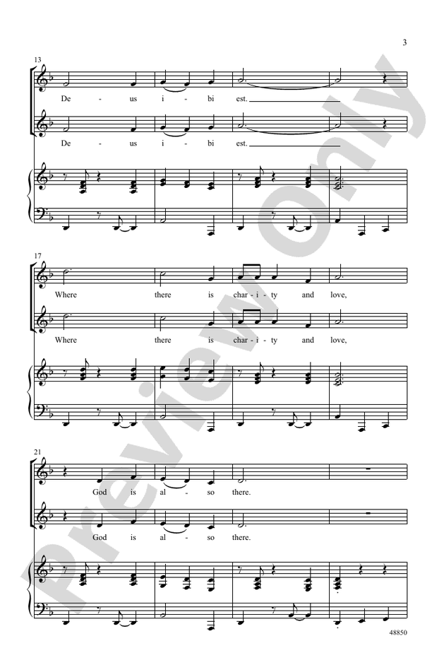 Caritas Canon – 2-Part / SSA Choral Octavo (Digital Download)