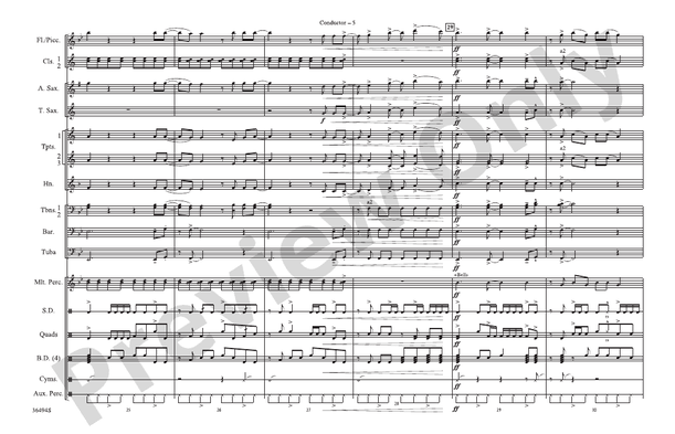 Teenage Dream – Marching Band Conductor Score & Parts (Digital Download)