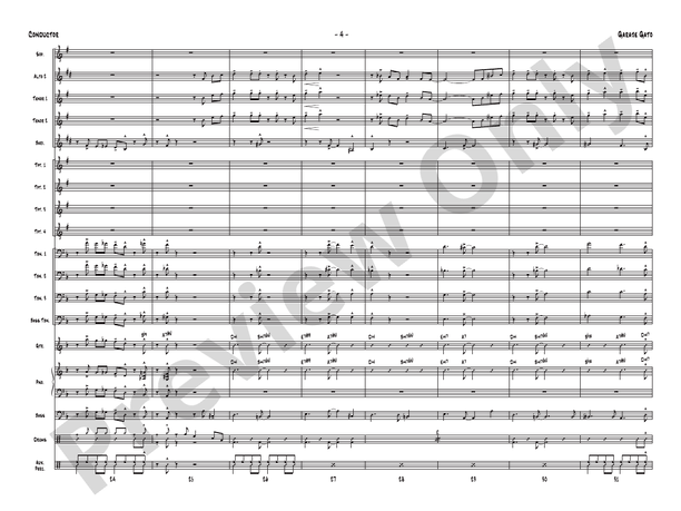 Garaje Gato (Grade 6) - Jazz Ensemble Conductor Score & Parts (Digital Download)
