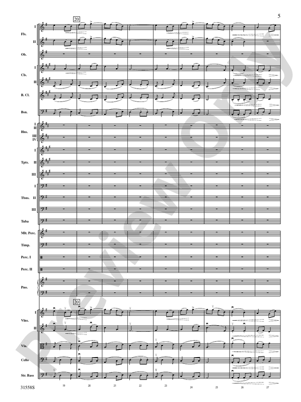 Serenade for Strings Mvt. IV Finale (Tema Ruso) – Full Orchestra Conductor Score & Parts (Digital Download)