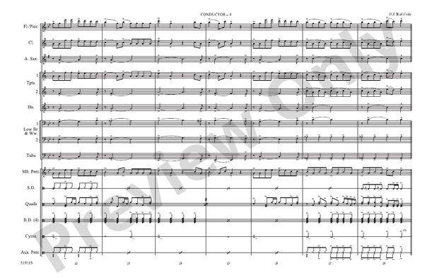 Illusion – Marching Band Conductor Score & Parts (Digital Download)