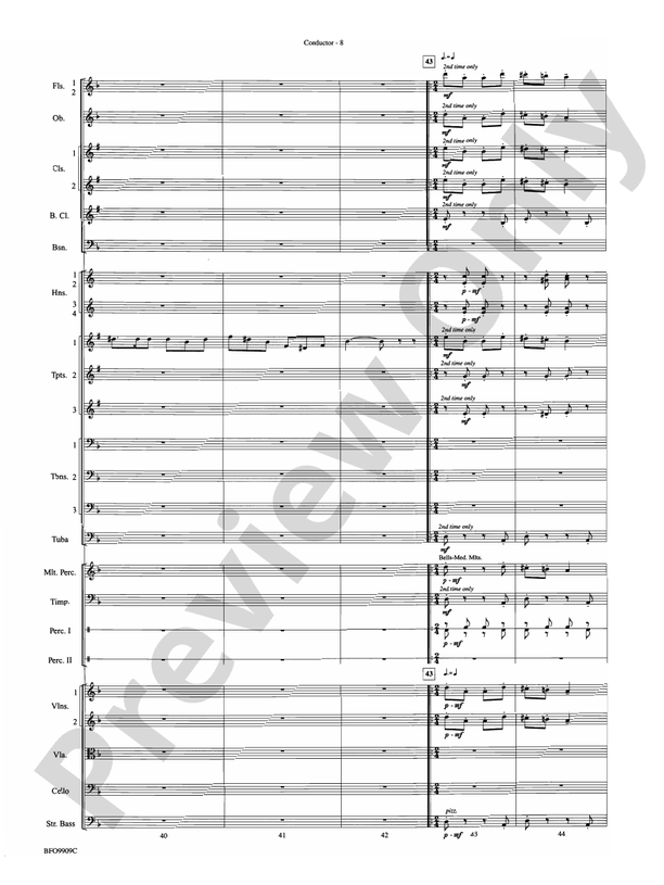 Carmen Suite – Ful Orchestra Conductor Score & Parts (Digital Download)