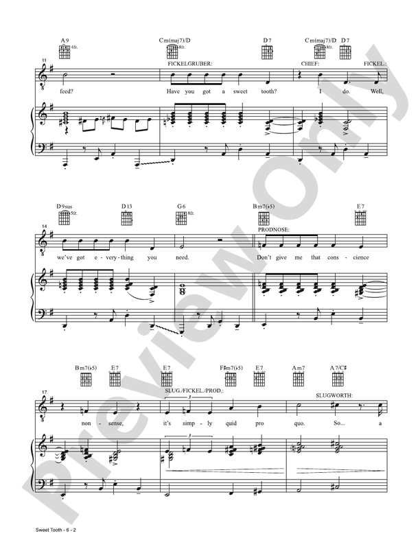 Sweet Tooth (from Wonka) - PVG (Digital Download)