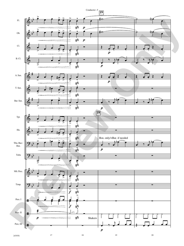 Hope Rising - Concert Band Conductor Score & Parts (Digital Download)