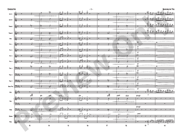 Gaining On You - Jazz Ensemble Conductor Score & Parts(Digital Download)