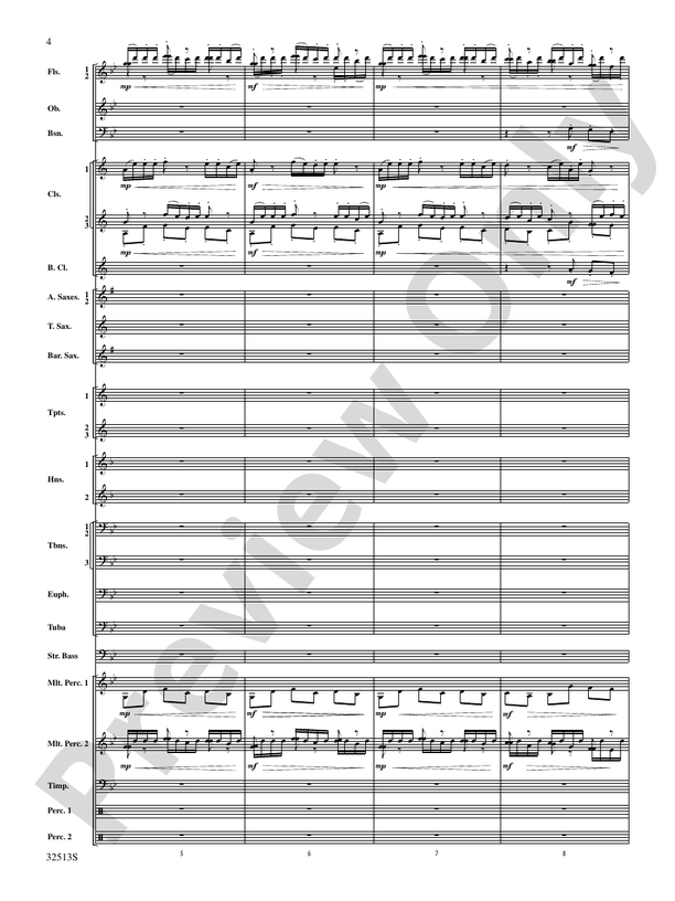 Asturias (Grade 3.5) - Concert Band Conductor Score & Parts (Digital Download)