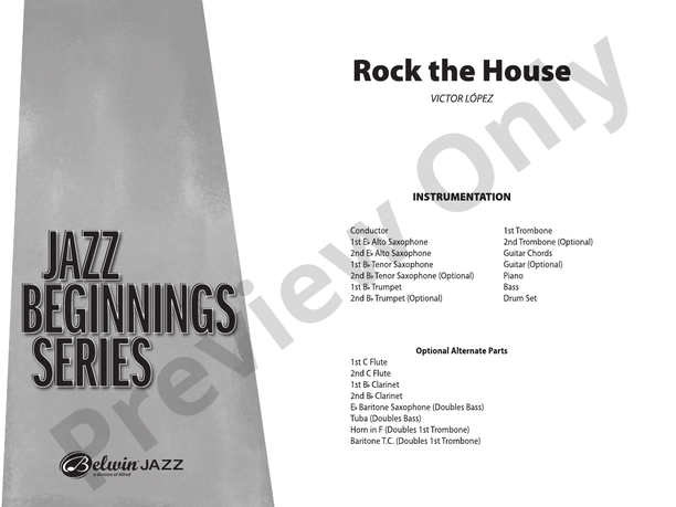 Rock the House - Jazz Ensemble Conductor Score & Parts (Digital Download)