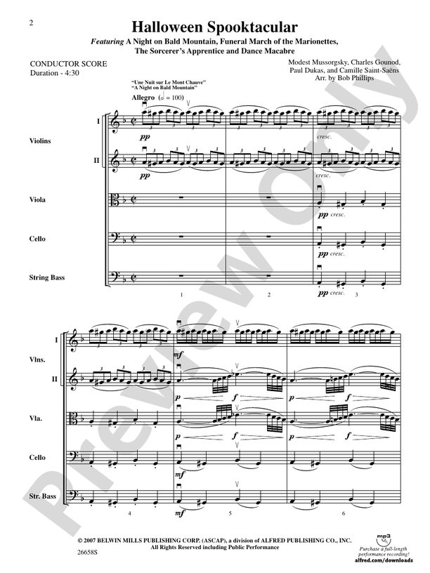 Halloween Spooktacular – String Orchestra Conductor Score & Parts (Digital Download)