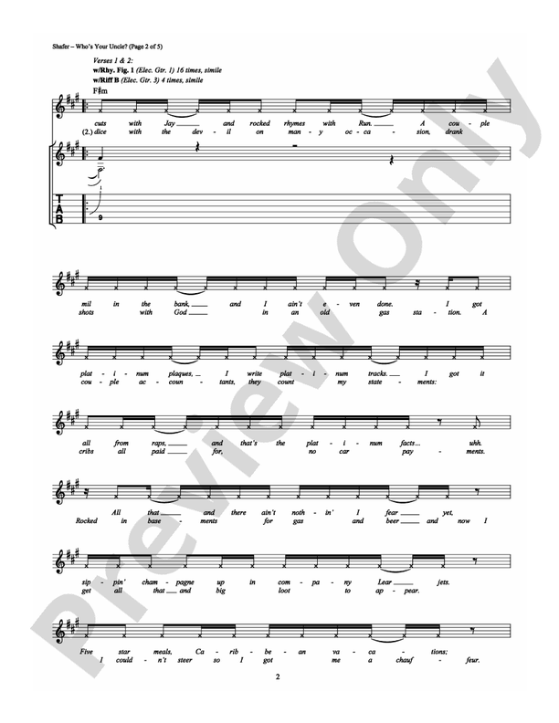 Who's Your Uncle? - Guitar TAB (Digital Download)