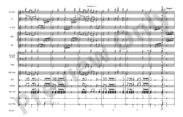 How the West Was Won – Marching Band Conductor Score & Parts (Digital Download)