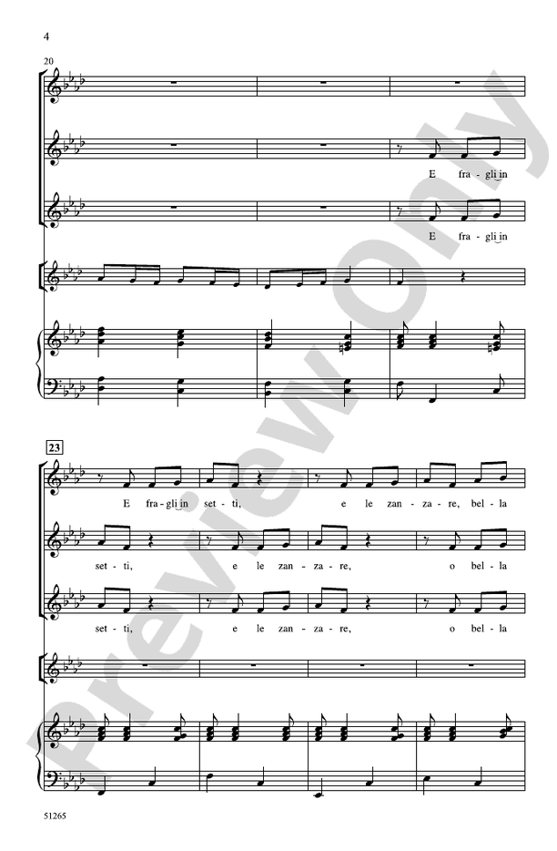 Bella Ciao - SSA Choral Octavo (Digital Download)
