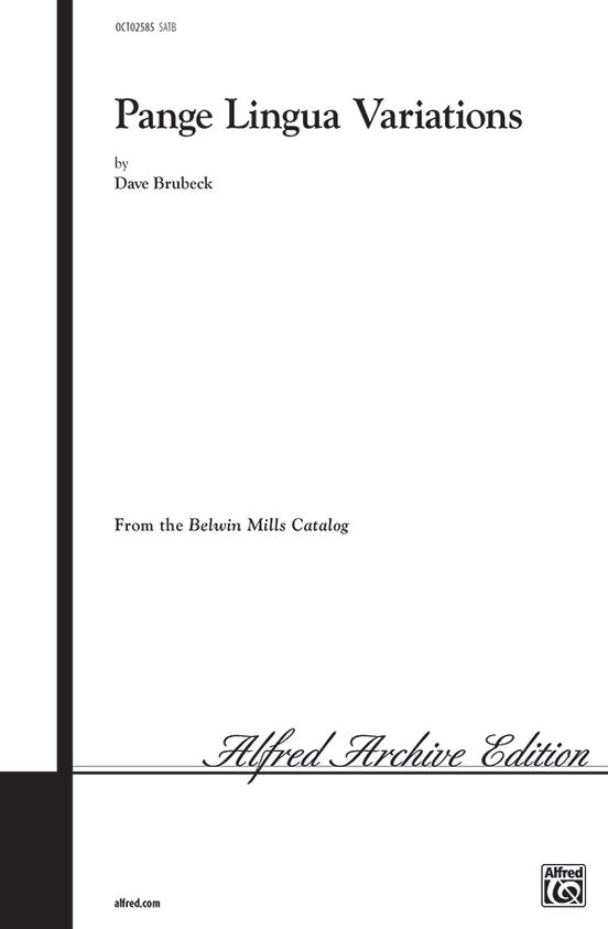 Pange Lingua Variations - SATB Choral (Digital Download)