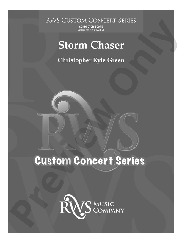 Storm Chaser - Concert Band Conductor Score & Parts(Digital Download)
