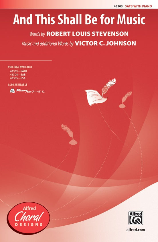 And This Shall Be for Music - SATB Choral Octavo (Digital Download)