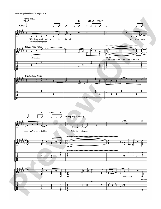 Angel Leads Me On - Guitar TAB (Digital Download)