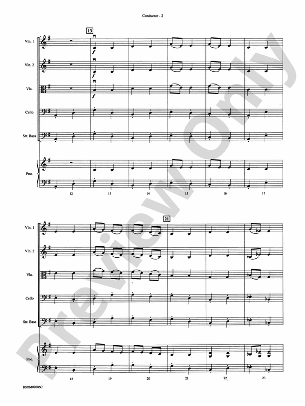Russian Sleigh Ride – String Orchestra Conductor Score & Parts (Digital Download)